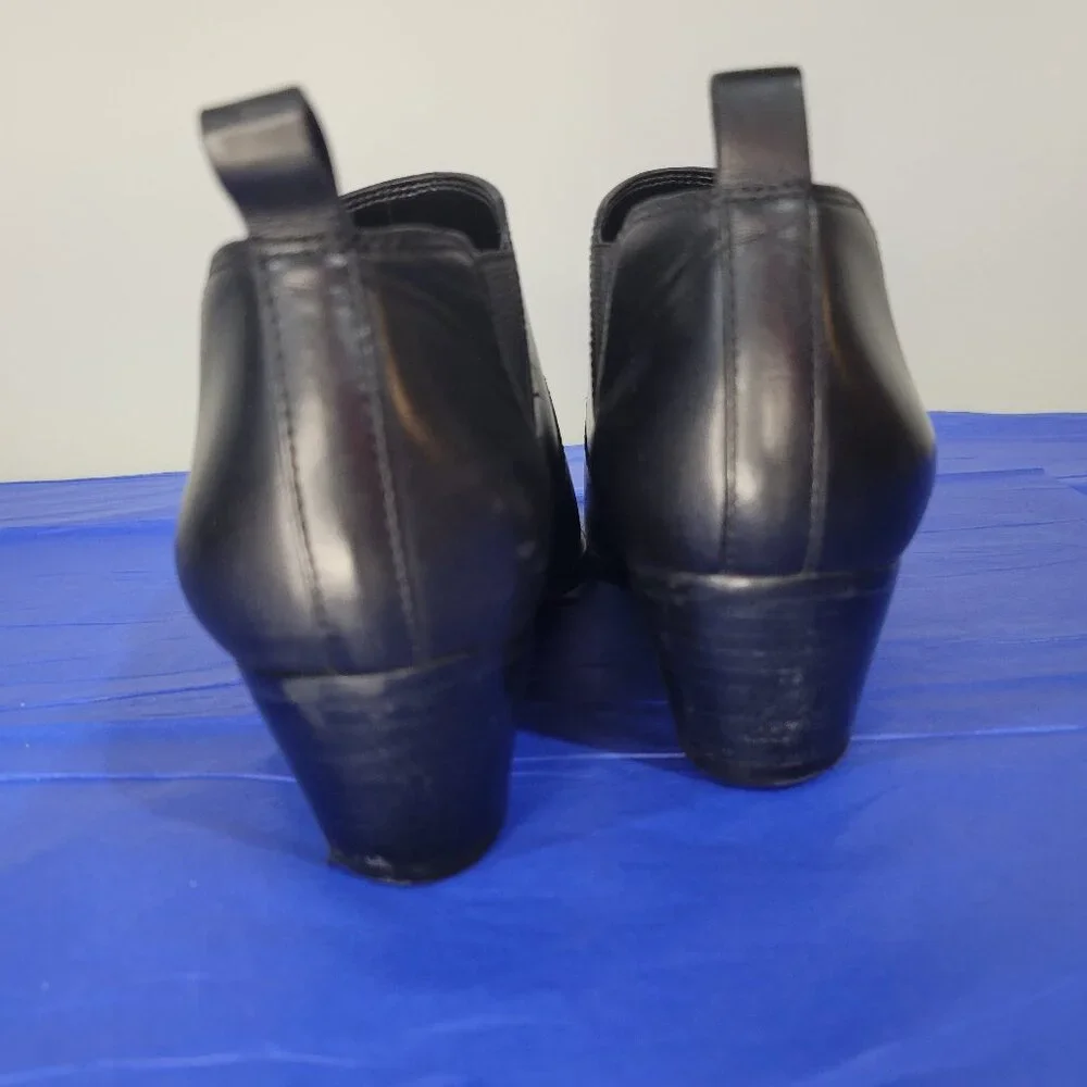 Nine West Leather Western Ankle Booties Size 8.5 - Picture 6 of 14